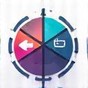 Stylized icon representing modern technology and trends